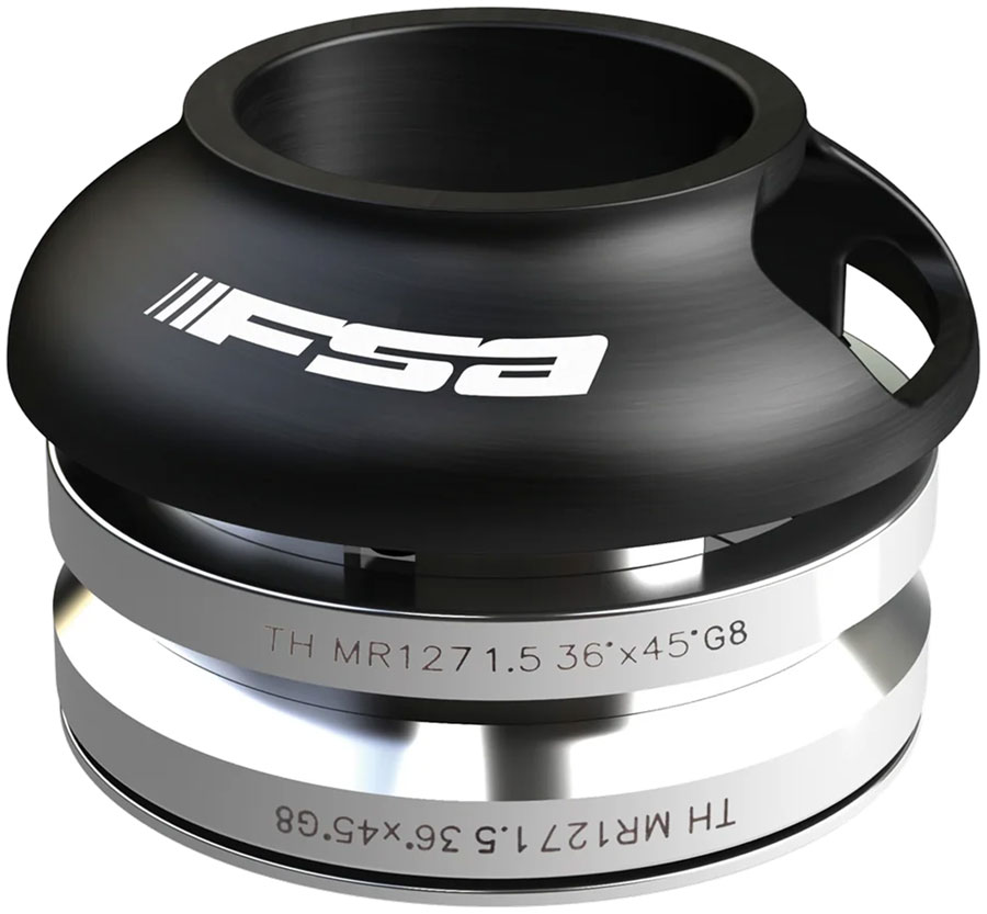 FSA NO.69/SRS Headset, 1-1/8" to 1.5" Tapered, Includes H2055-15mm Spacer and H2630 Bolt – Alloy