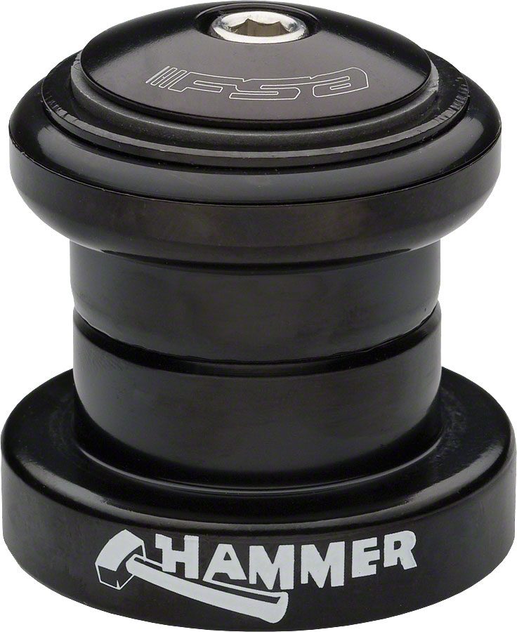 Full Speed Ahead Hammer 1-1/8" Heavy Duty Threadless Headset, Black