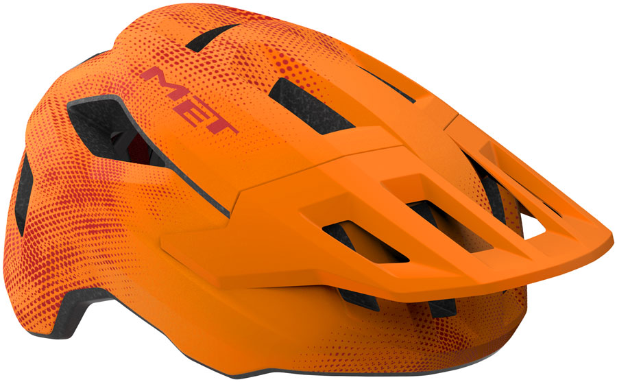 MET Shelter Youth Helmet - Orange/Red, Universal