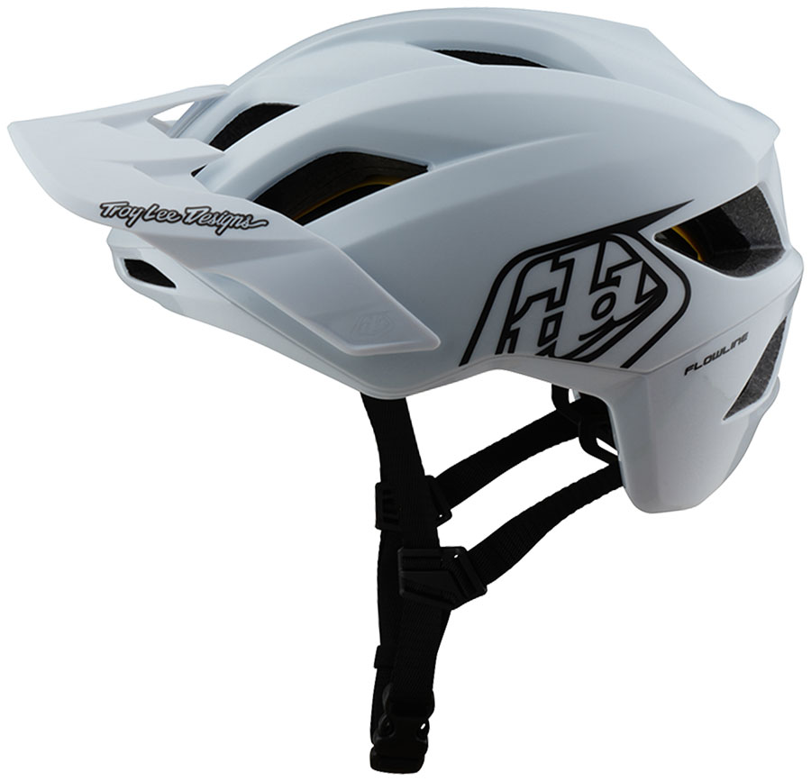Troy Lee Designs Flowline Helmet – Point White/Black, X-Large/2X-Large