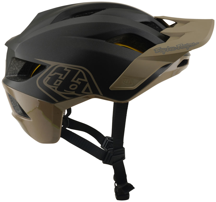 Troy Lee Designs Flowline Helmet – Point Charcoal / Timber, X-Large/2X-Large