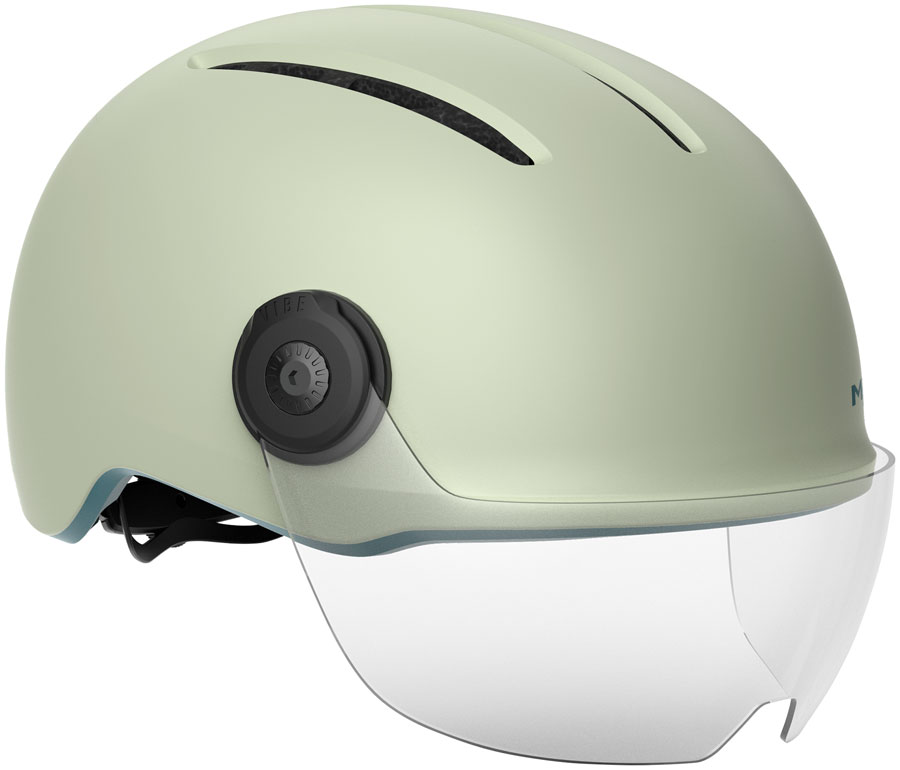 MET Vibe On Helmet - Moss Matte Gray, Large
