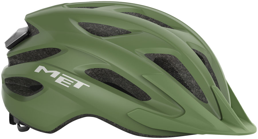 MET Crossover Helmet -Matte Green, One Size