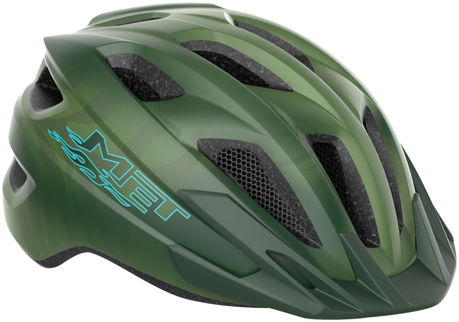 MET Crackerjack Youth Helmet - Matte Green, One Size