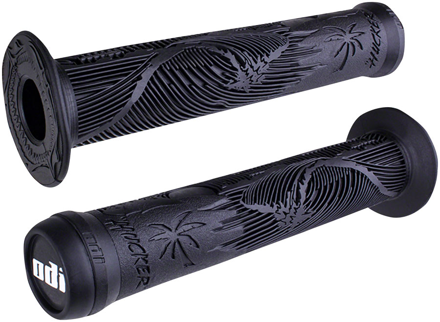 ODI Hucker Grips - Black, Flange