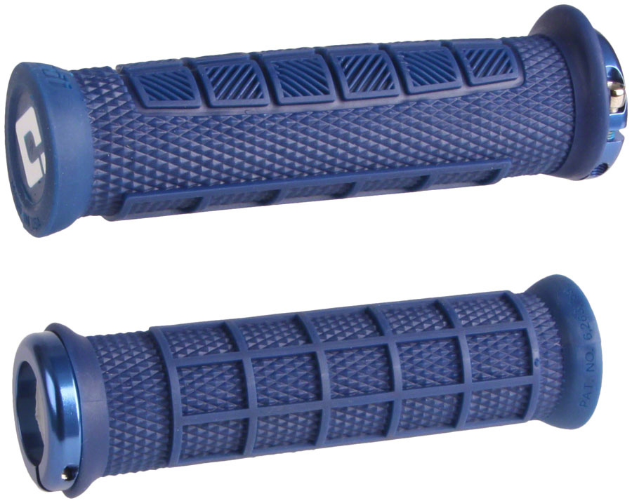 ODI Elite Pro V2.1 Grips - Blue, Lock-On