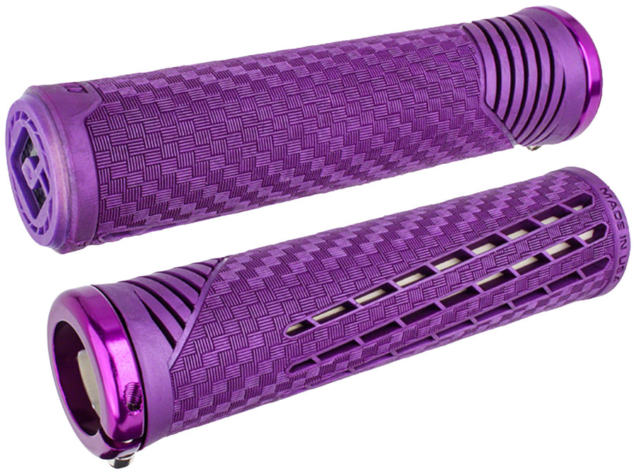 ODI CF V2.1 Grips - Purple, Lock-On