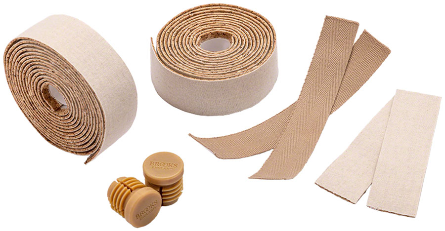 Brooks Cotton Cork Bar Tape - 1.5mm, Natural