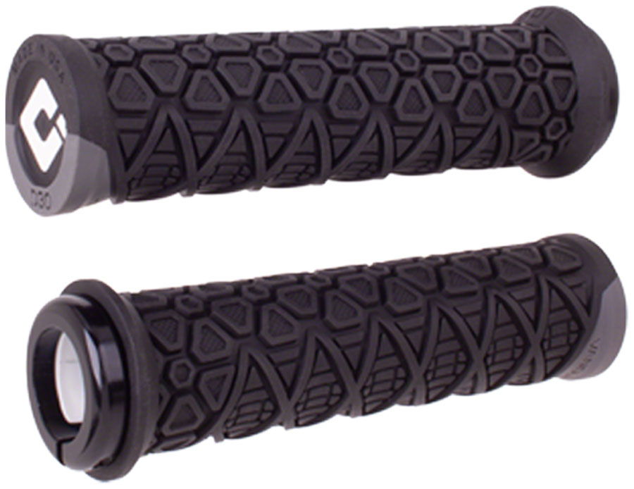 ODI Vanquish Grips - Black/Graphite, Lock-On