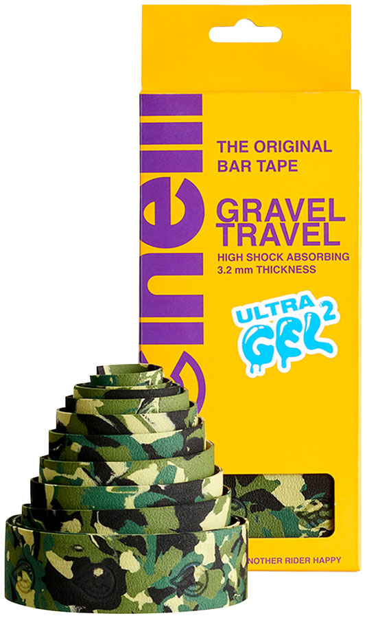 Cinelli Gravel Travel Bar Tape - Suede Gel, Camoflague