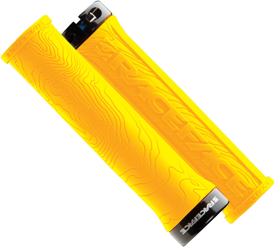 RaceFace Half Nelson Grips - Yellow, Lock-On