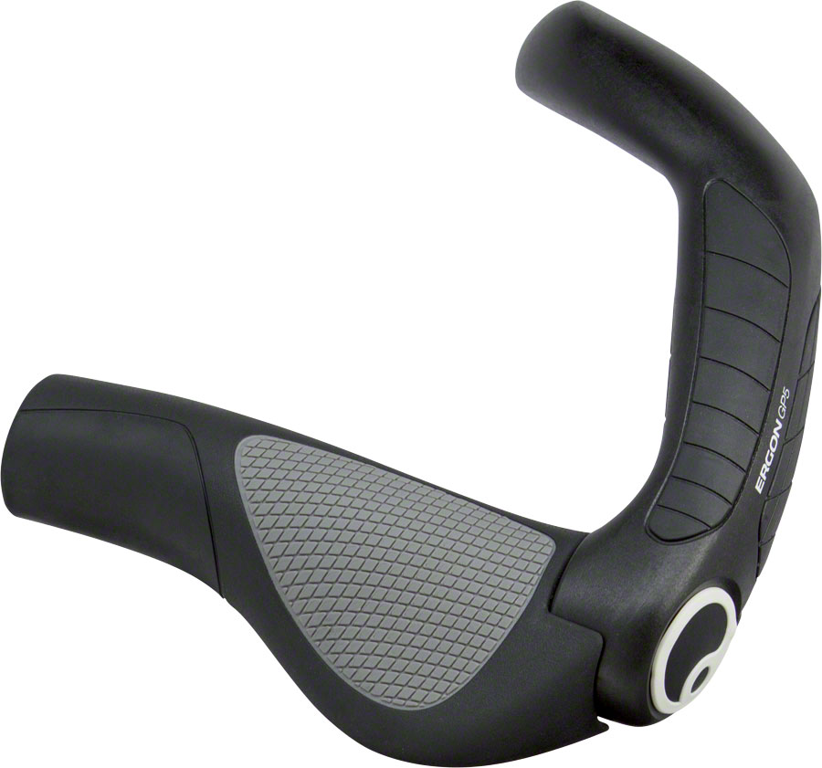 Ergon GP5 Grips - Lock-On, Small, Black/Gray
