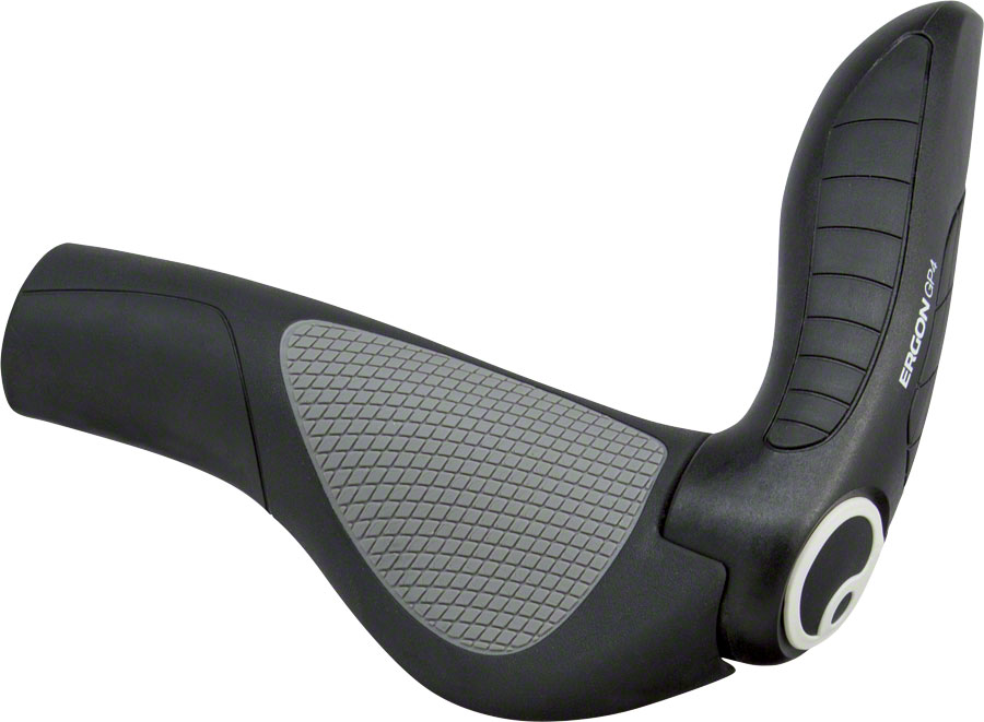 Ergon GP4 Grips - Lock-On, Large, Black/Gray