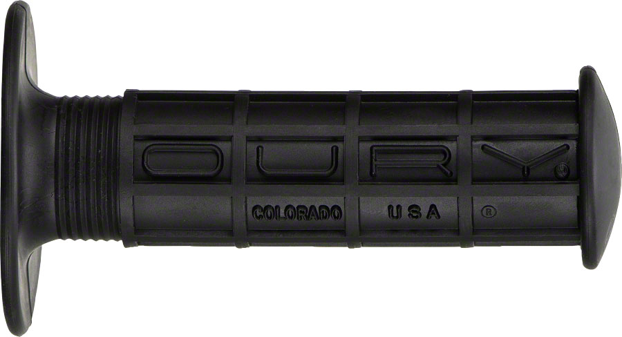 Oury BMX Waffle Grips - Black, Flange