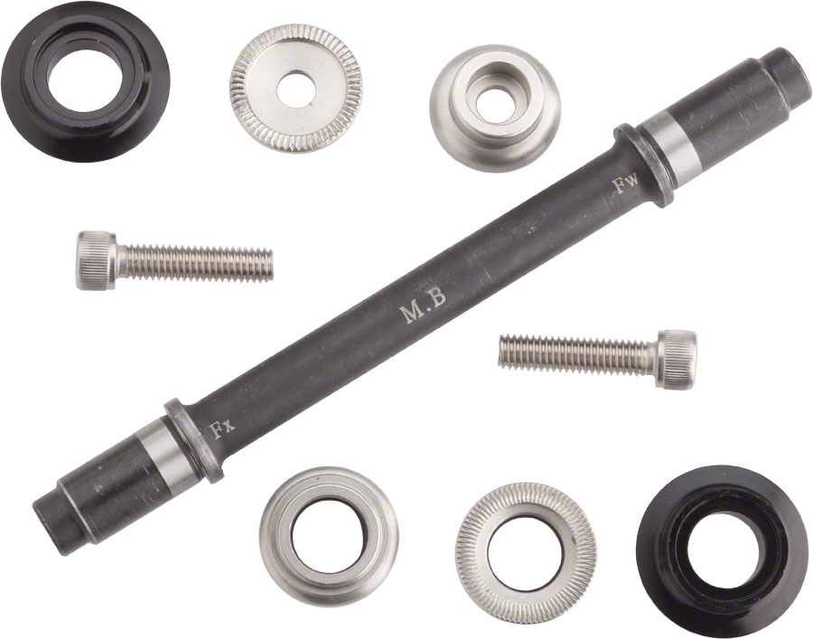 Surly Ultra New Hub Axle Kit - 130mm, Rear, Black