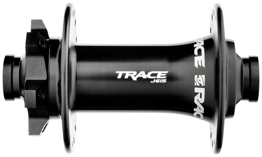 RaceFace Trace J-Bend 615 Front Hub - 15 x 110mm, 6-Bolt, Black, 32H