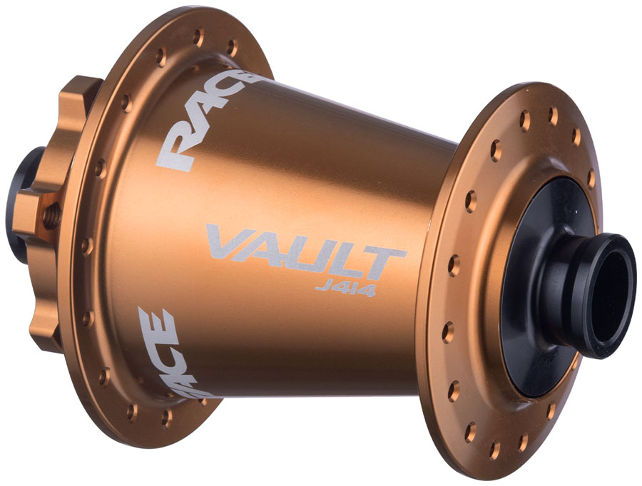 RaceFace Vault J-Bend 414 Front Hub - 15 x 110mm, 6-Bolt, Kashmoney Gold, 32H