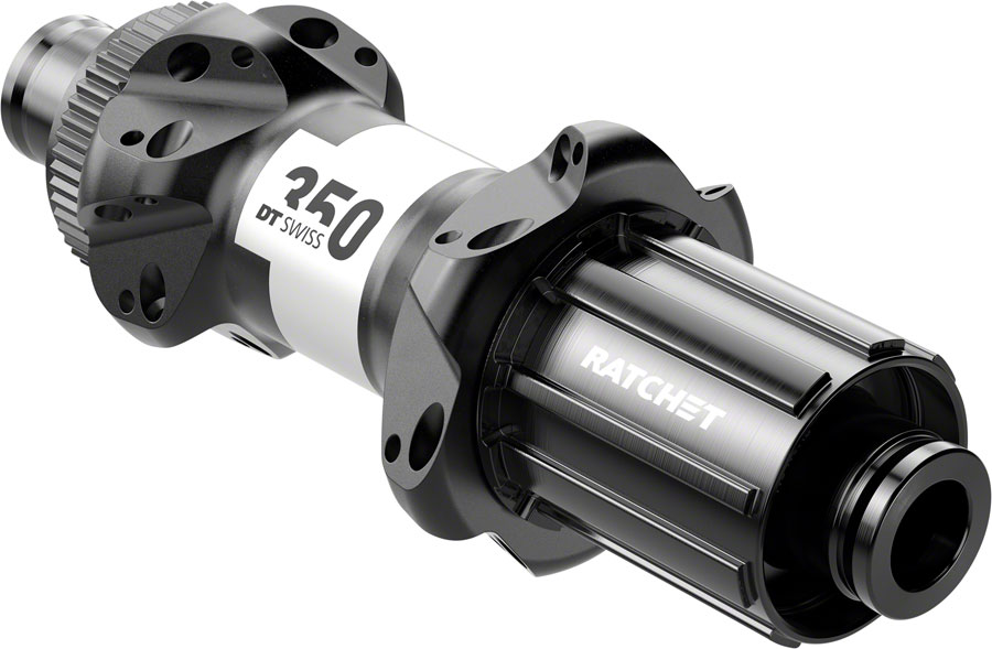 DT Swiss 350 Rear Hub - 12 x 142mm, Center-Lock, HG11 Road, Black, 24H, Straightpull, 36pt, Straight Pull