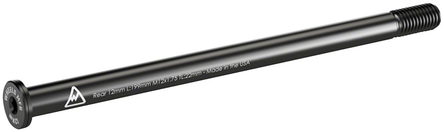 Wheels Manufacturing Rear Thru Axle - M12 x 1.75 x 22, 199mm