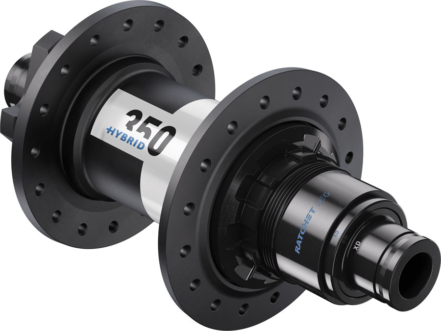 DT Swiss 350 DEG Hybrid Rear Hub - 12 x 148mm, 6-Bolt, XD, Black/White, 32H, DEG 60 DF