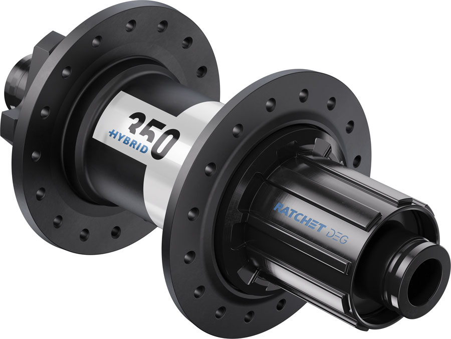 DT Swiss 350 DEG Hybrid Rear Hub - 12 x 148mm, 6-Bolt, HG 11 MTN, Black/White, 32H, DEG 60 DF