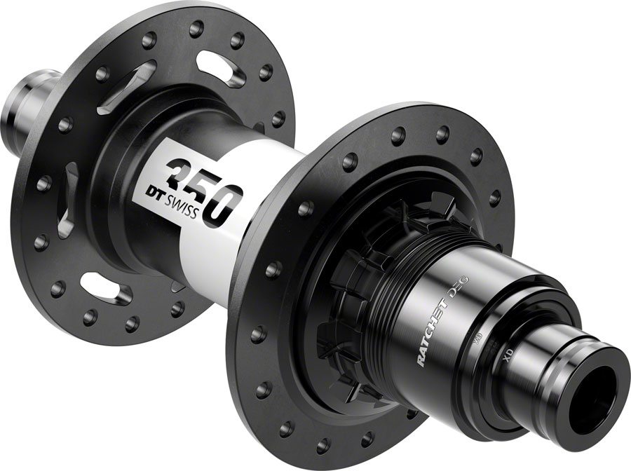 DT Swiss 350 DEG Rear Hub - 12 x 148mm, Center-Lock, XD, Black, 28H, 72pt