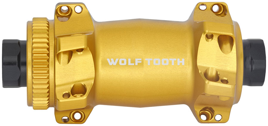 Wolf Tooth Road/Gravel Front Hub - 12 x 100mm, Center-Lock, Gold, Straight Pull, 24H