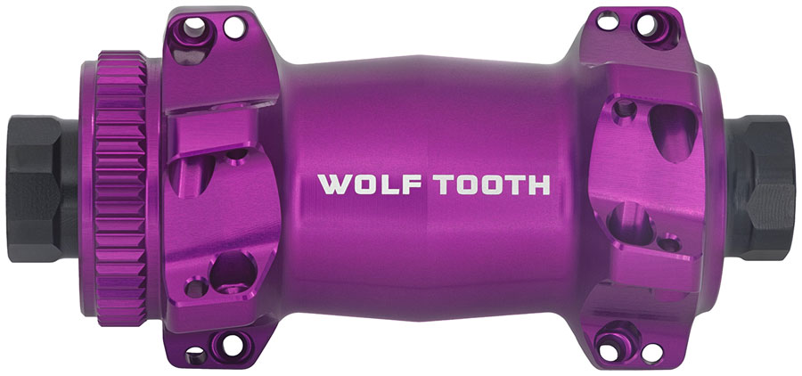 Wolf Tooth Road/Gravel Front Hub - 12 x 100mm, Center-Lock, Ultraviolet Purple, Straight Pull, 24H
