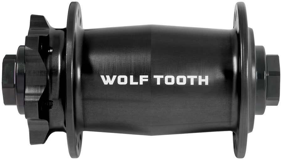 Wolf Tooth Mountain Front Hub - 15 x 110mm, 6-Bolt, Black, J-Bend, 28H