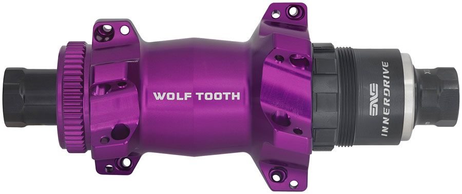 Wolf Tooth Road/Gravel Rear Hub - 12 x 142mm, Center-Lock, XDR, Innerdrive Ratchet 40, Ultraviolet Purple, Straight Pull, 24H