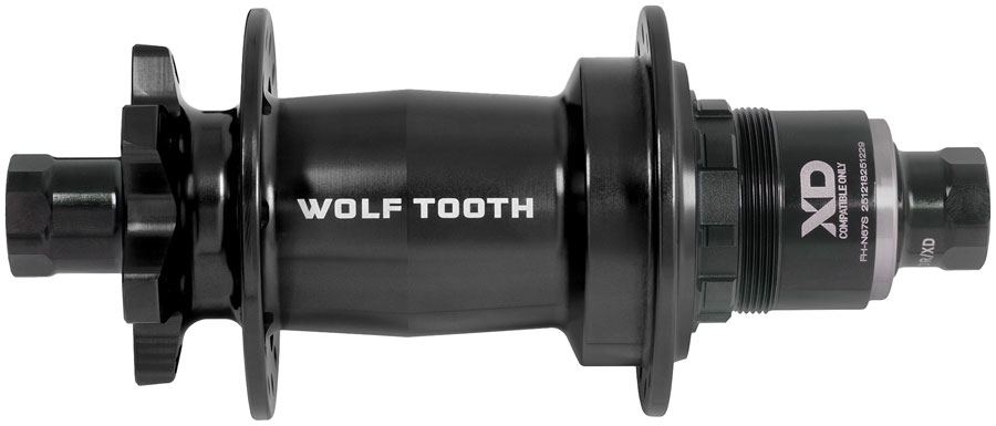 Wolf Tooth Mountain Rear Hub - 12 x 148mm, 6-Bolt, XD, Innerdrive Ratchet 60, Black, J-Bend, 32H