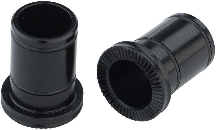 Front Hub Conversion Caps: 12mm Thru-Axle, Black