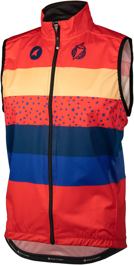 Salsa Team Polytone Men's Vest - Red, w/ Stripes, Large