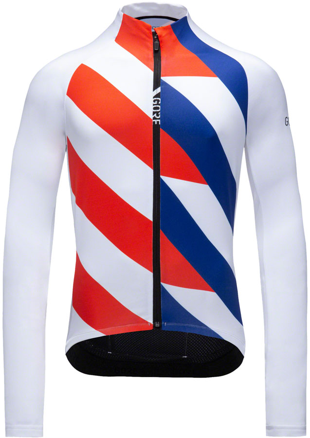 GORE C5 Thermo Jersey - White/Fireball, Men's, X-Large