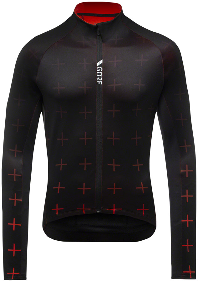 Gorewear C5 Thermo Jersey - Black/Fireball, Men's, Small