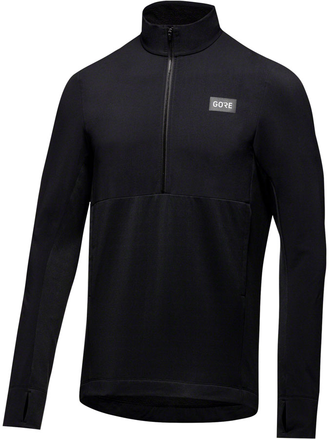 Gorewear Trail KPR Hybrid 1/2-Zip Jersey - Black, Men's, Large