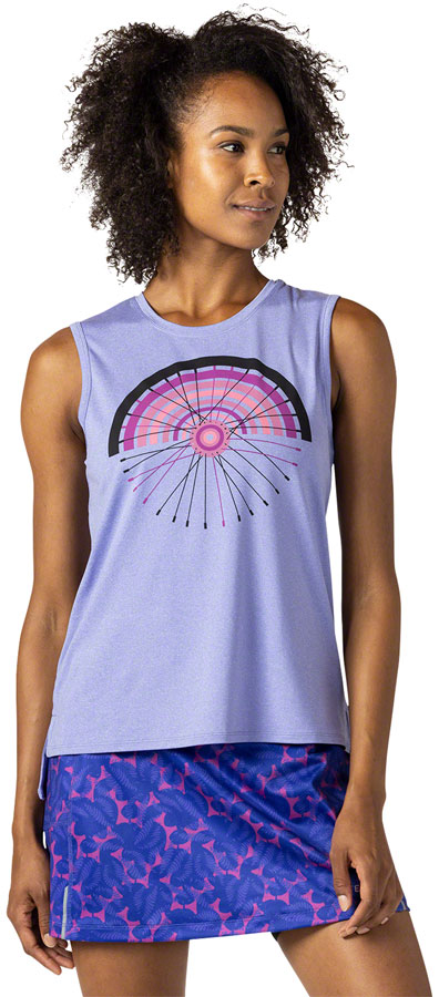 Terry Tech Tank - Iris/Spoke, Large
