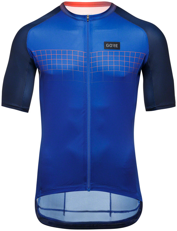 GORE Grid Fade Jersey 2.0 - Blue/Fire, Men's, X-Large