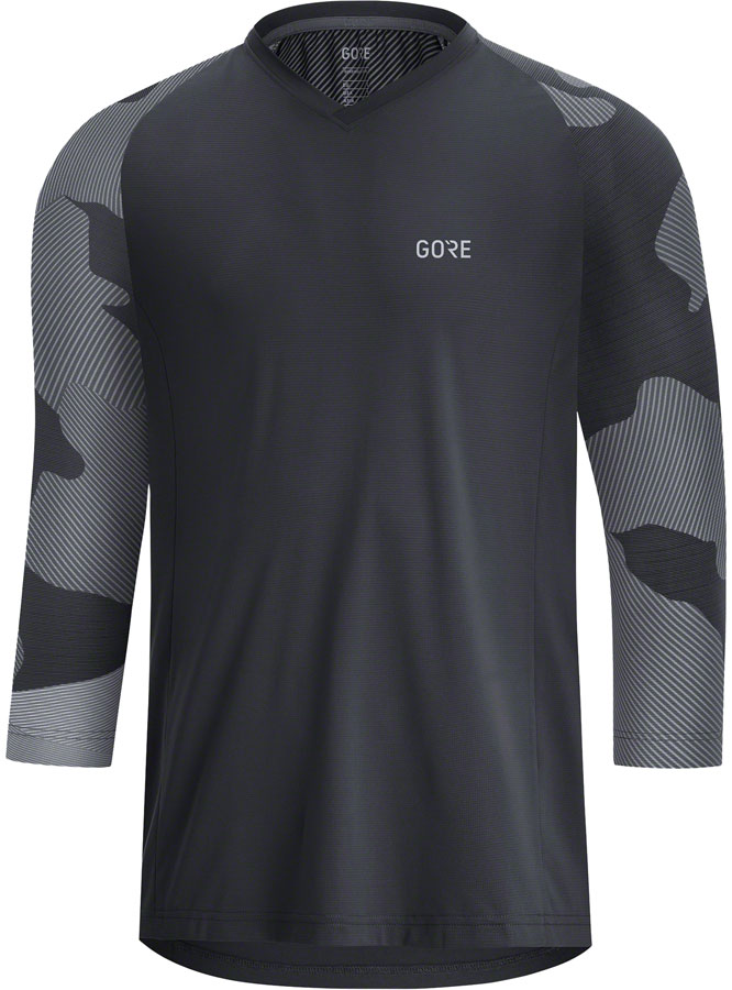 GORE® C5 Trail 3/4 Cycling Jersey - Black/Dark Graphite Grey, Men's, X-Large