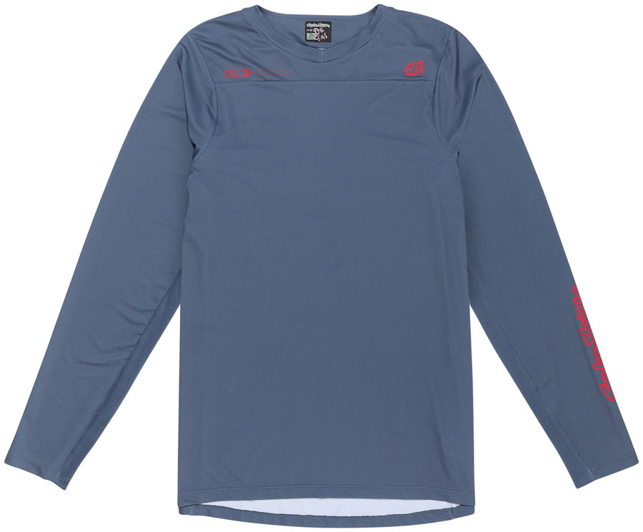 Troy Lee Designs Skyline Long Sleeve Jersey – Mono Steel Blue, Small