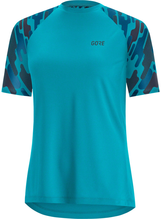 GORE® C5 Trail Short Sleeve Cycling Jersey - Orbit Blue/Scuba Blue, Women's, Medium