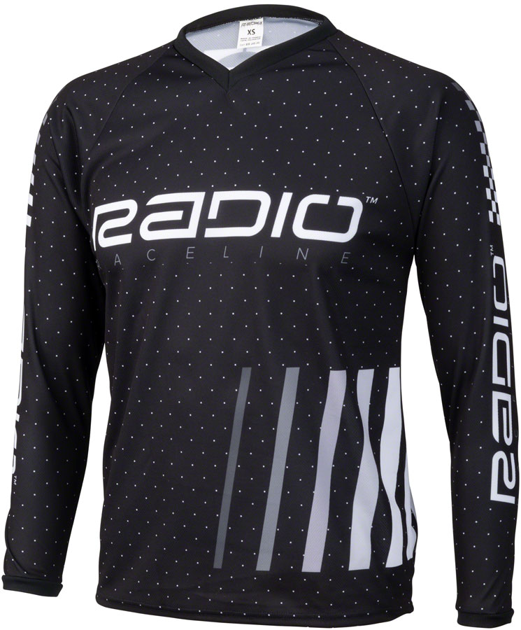 Radio Microdot BMX Race Jersey - Black, Long Sleeve, Men's, X-Small