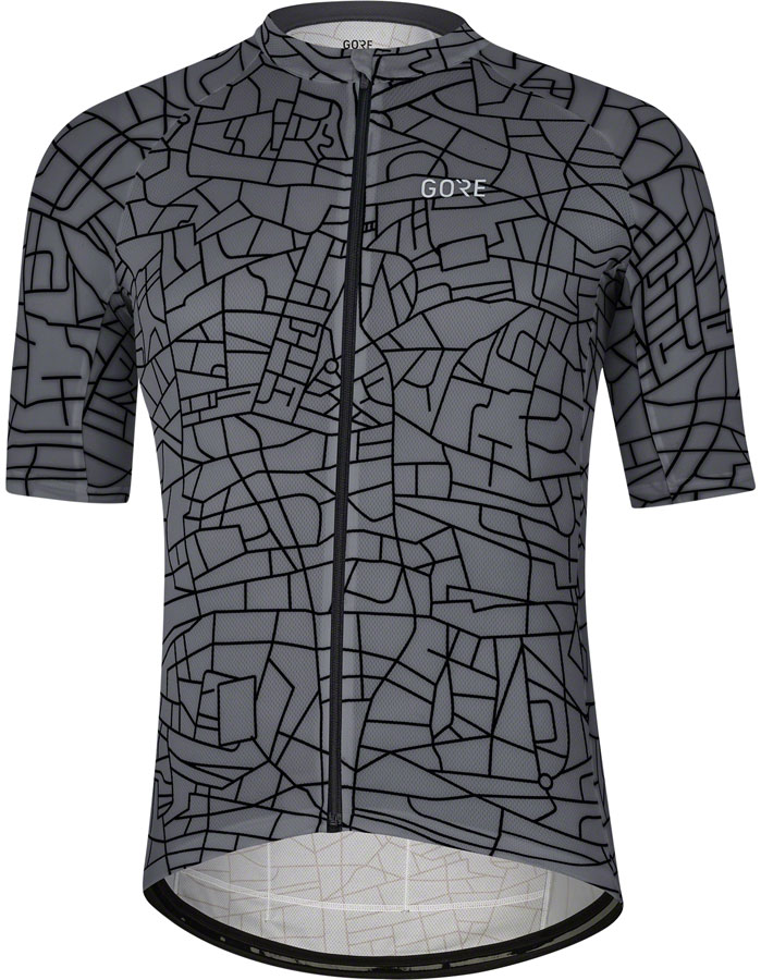 GORE® Wear Gotham Cycling Jersey - Graystone/Black, Men's, Large