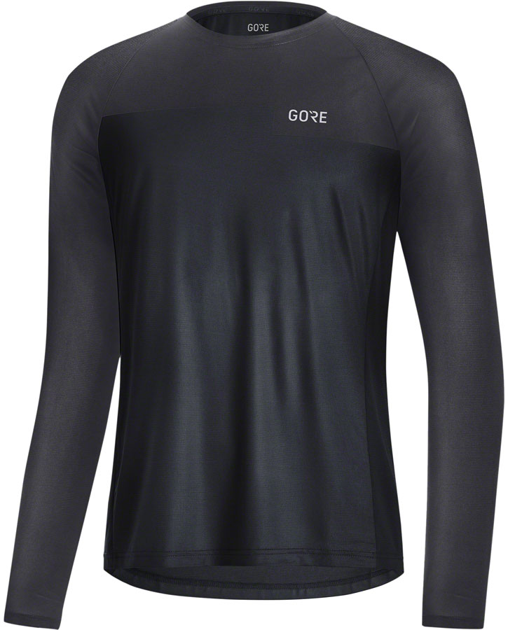 GORE Trail Long Sleeve Shirt - Black/Terra Grey, Men's, Large