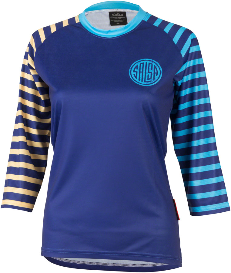 Salsa Devour Women's Short Sleeve Jersey: Blue SM