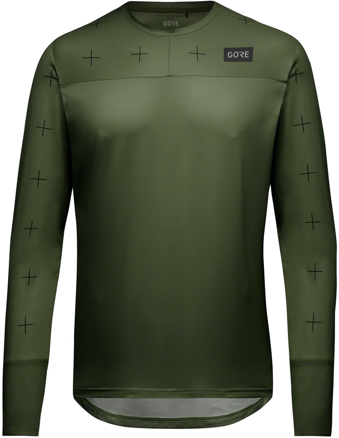 GORE Trail KPR Daily Jersey - Long Sleeve, Utility Green, Men's, X-Large