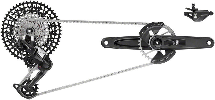 SRAM Eagle 90 T-Type Groupset - 175mm Wide Crank, 32t Chainring, Trigger Shifter, 10-52t 12-Speed Cassette, Rear Derailleur, Chain