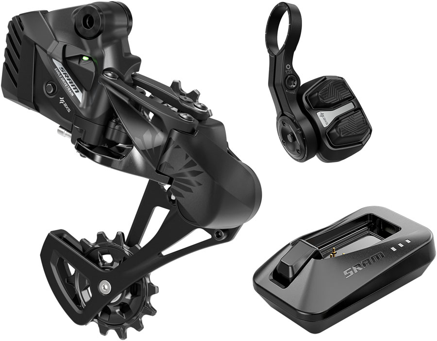 SRAM S500 Eagle AXS Upgrade Kit - Rear Derailleur W/Protector, AXS Battery, AXS POD Controller, Eagle Powerlock, Charger, Chain Gap Tool