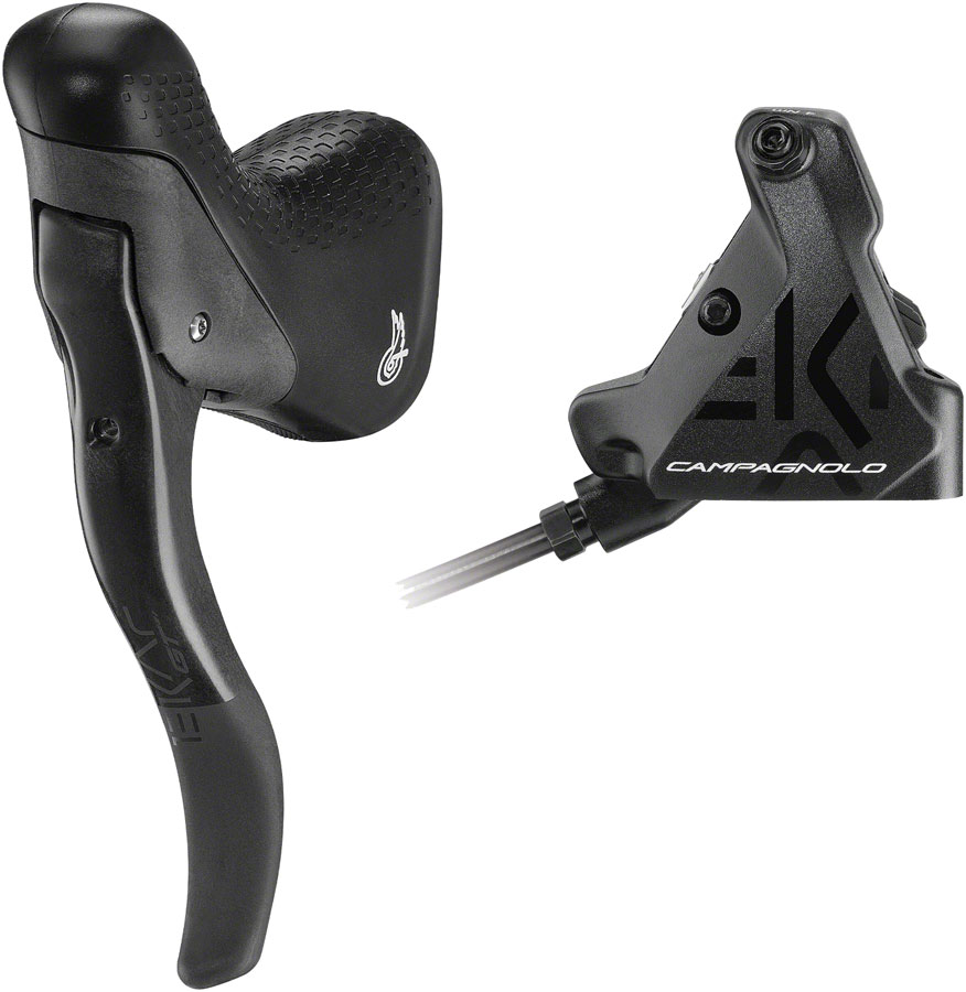 Campagnolo EKAR GT Ergopower Brake Lever and Disc Brake Caliper - Left/Front, For 1x 13-Speed, 140mm Flat Mount Hydraulic Caliper, Black