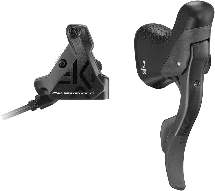 Campagnolo EKAR GT Ergopower Shift/Brake Lever and Disc Brake Caliper - Right/Rear, 13-Speed, 140mm Flat Mount Hydraulic Caliper, Black